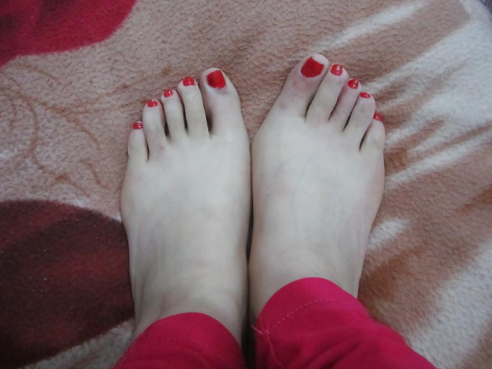 20P (1) My asian GF's feet, toes and soles! Chinese foot fetish!
