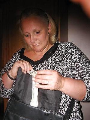 8P My BBW and her lovers cum filled condoms