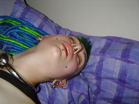 15P Stockings & Dildo (Gothic Girl)
