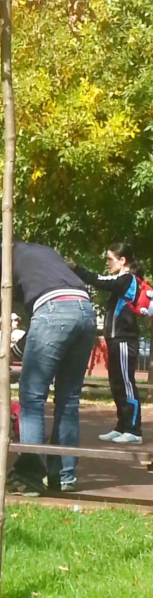 13P Upskirts panties red girl romanian
