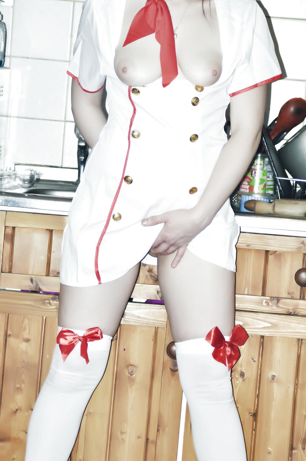 7P My slut in the kitchen