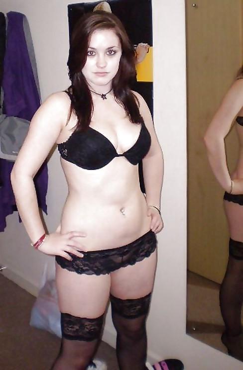 12P Black Lace Stockings