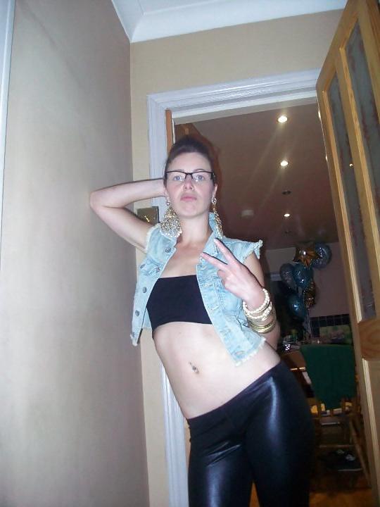 6P British Chav Dawn Halligan Leeds