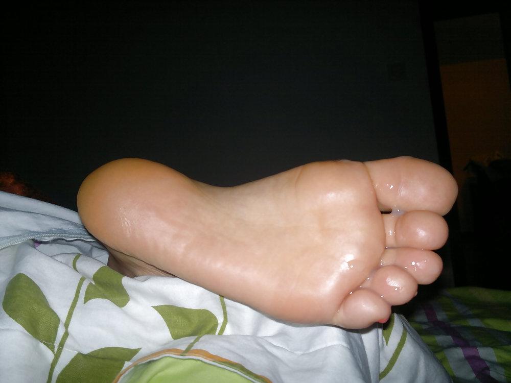 8P My wife's feet and sexy toes.