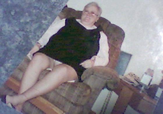 25P Grandma upskirt