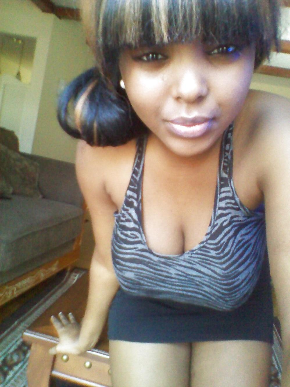 25P Would you like a tit wank from my busty black boobs?