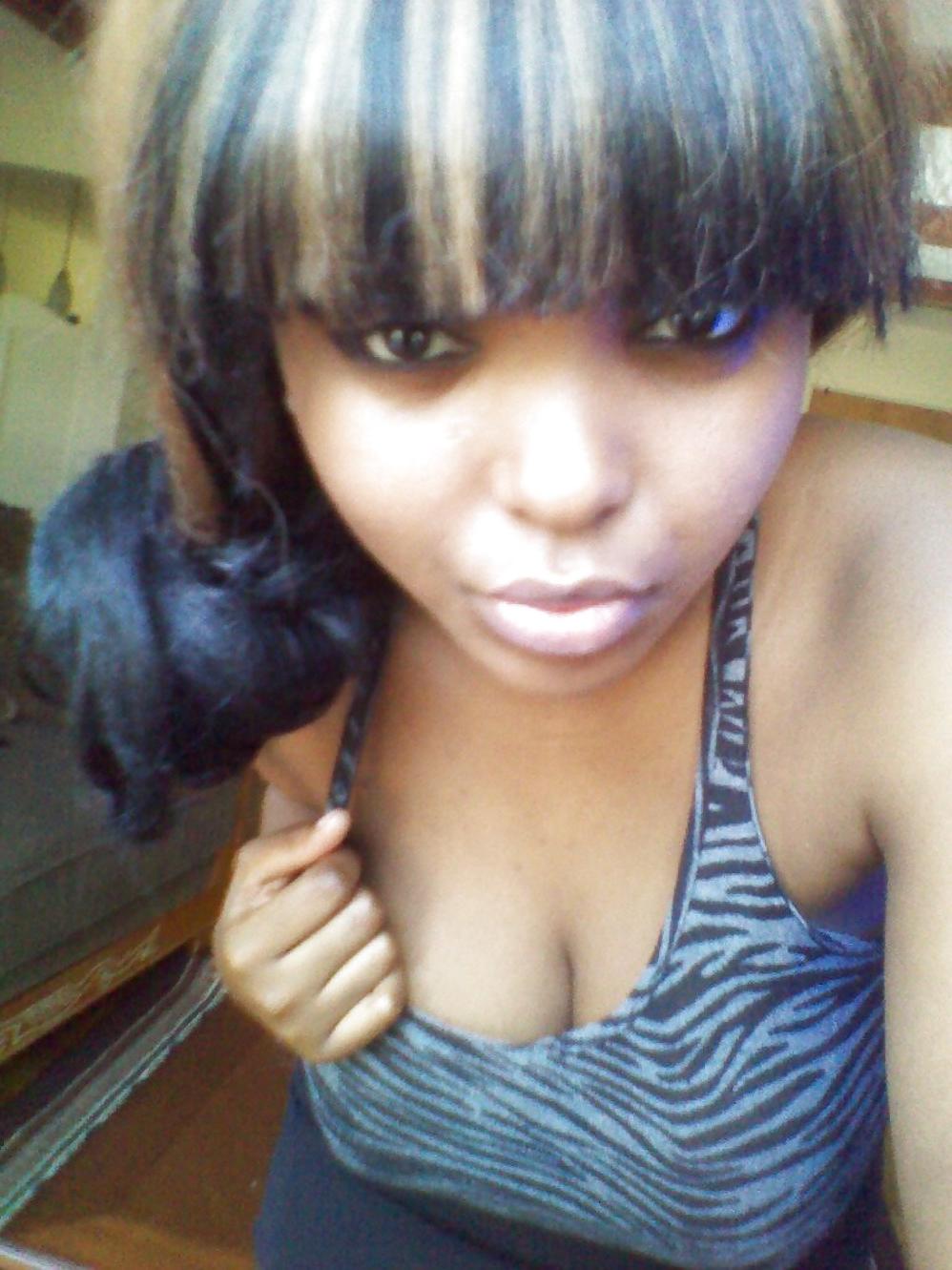 25P Would you like a tit wank from my busty black boobs?