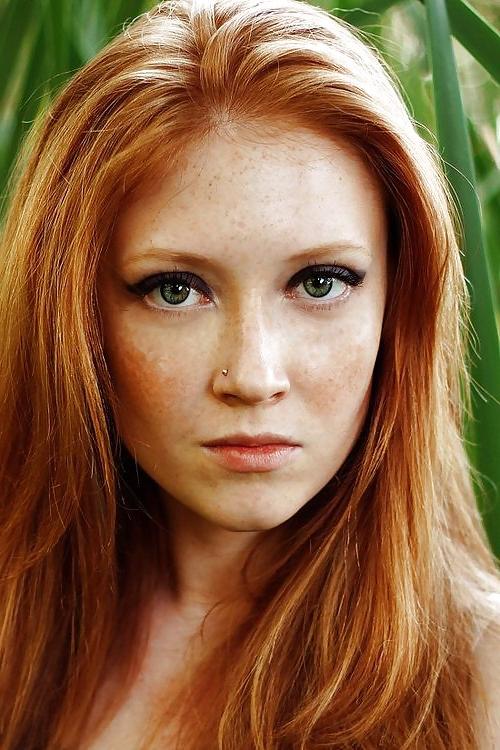 25P Girls with red hair and, or green eyes.