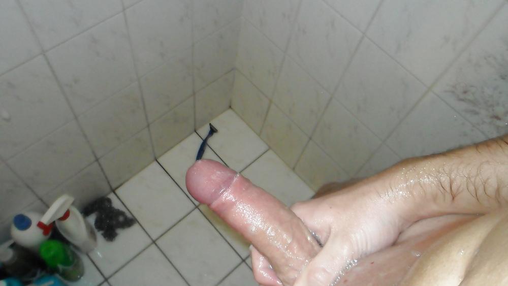 4P My soapy dick in the shower