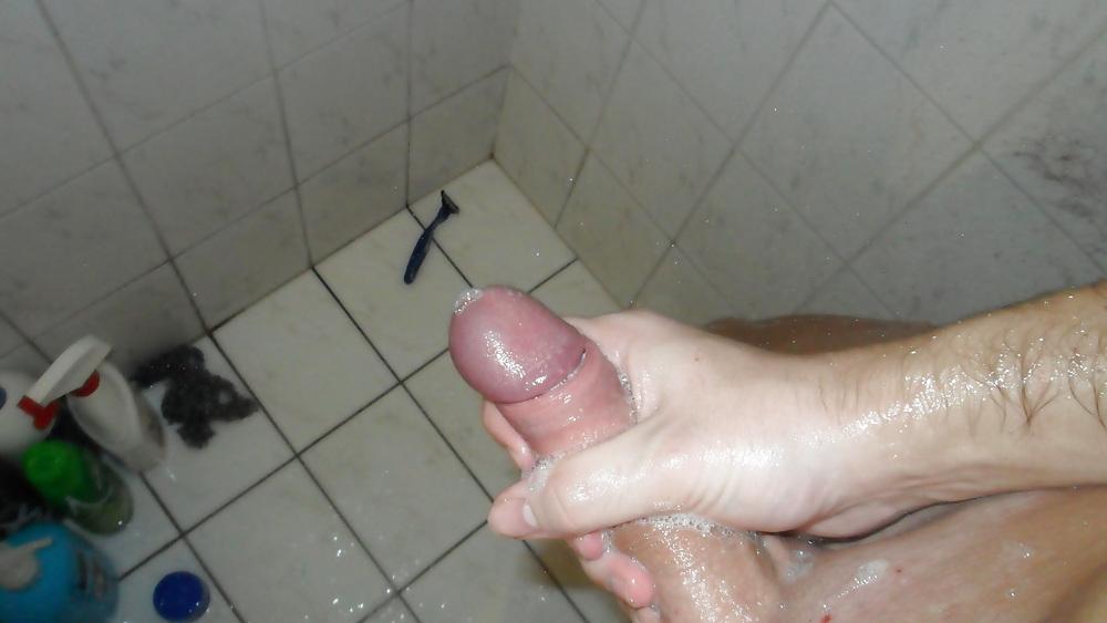 4P My soapy dick in the shower