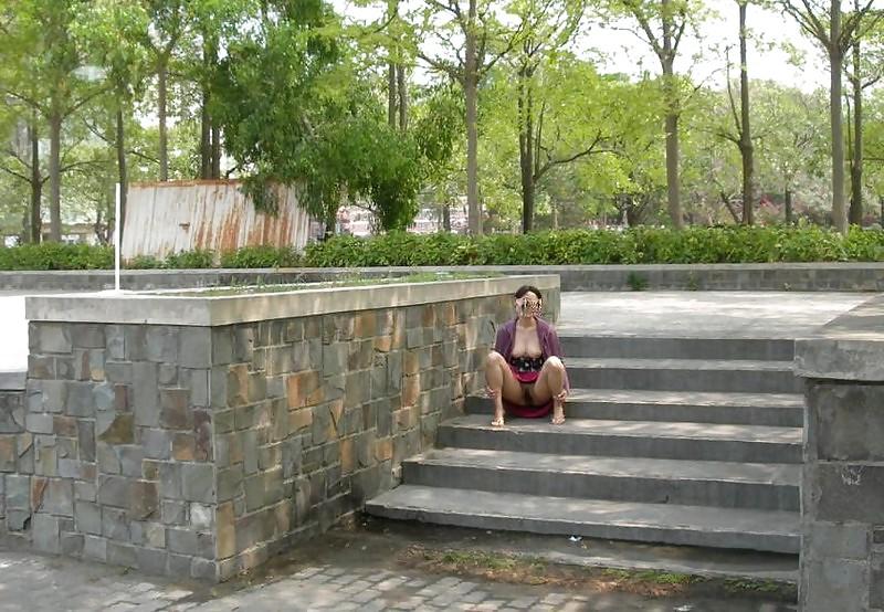 10P Hot Asian Mom Public Nude