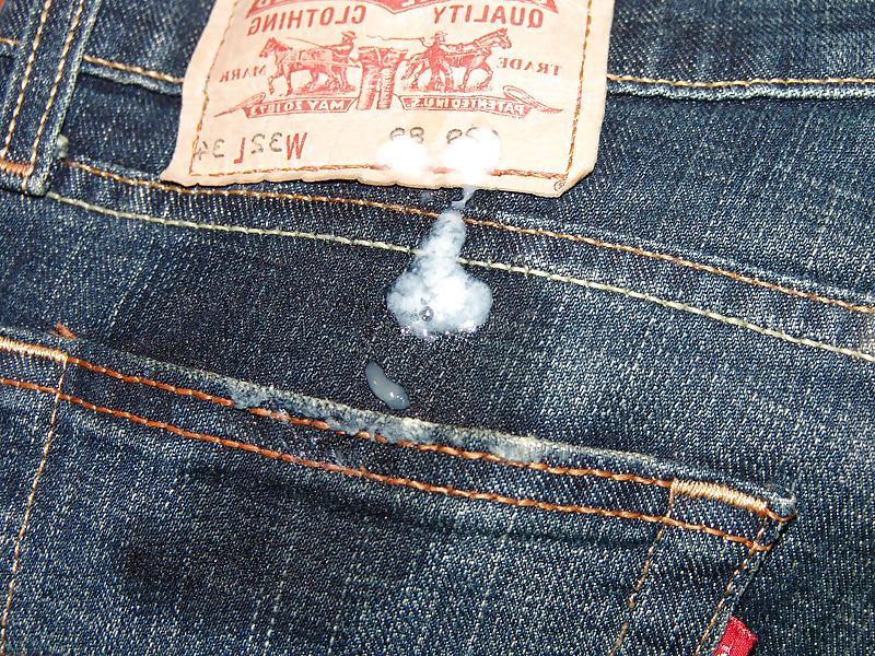17P Cumshot on Levi's 529 Jeans