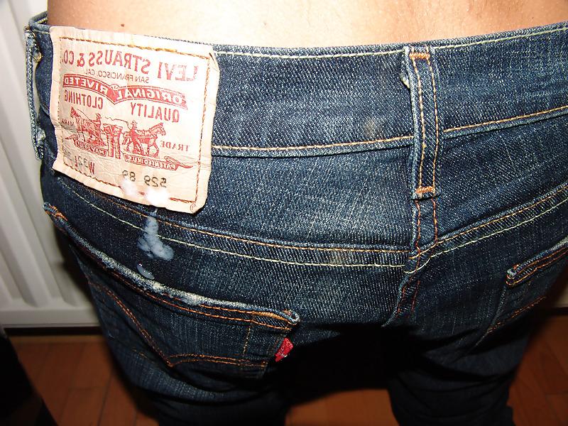 17P Cumshot on Levi's 529 Jeans