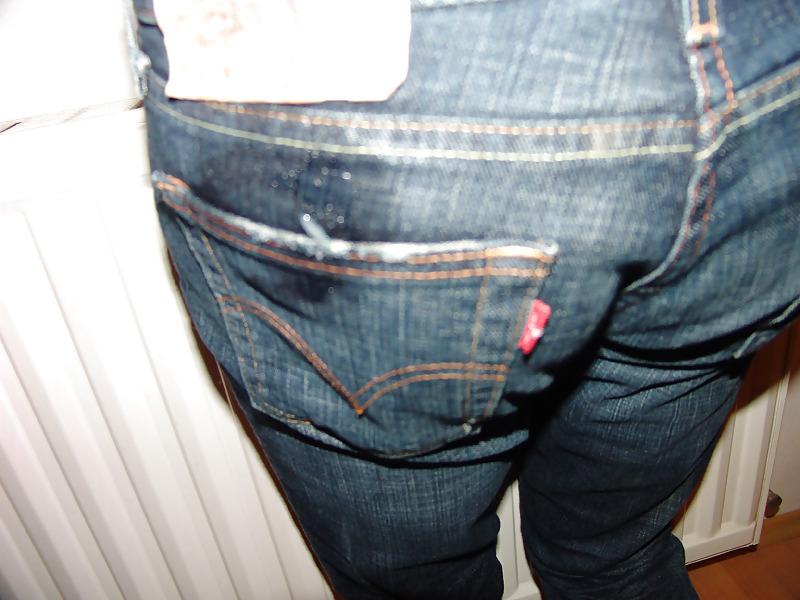 17P Cumshot on Levi's 529 Jeans