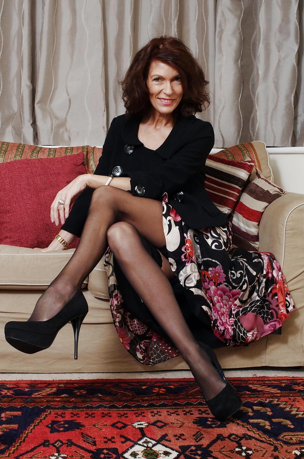 16P Gorgeous Mature India (55yo) In Stockings #1 by DarKKo