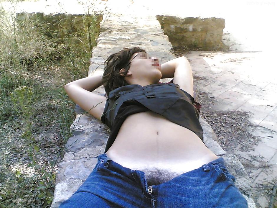 13P Pubic hair showing in panties or bikini
