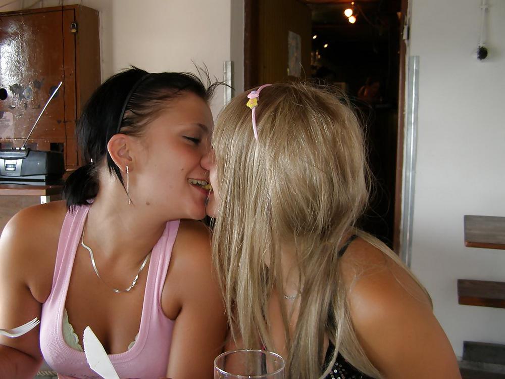 25P Two girlfriends on the nature