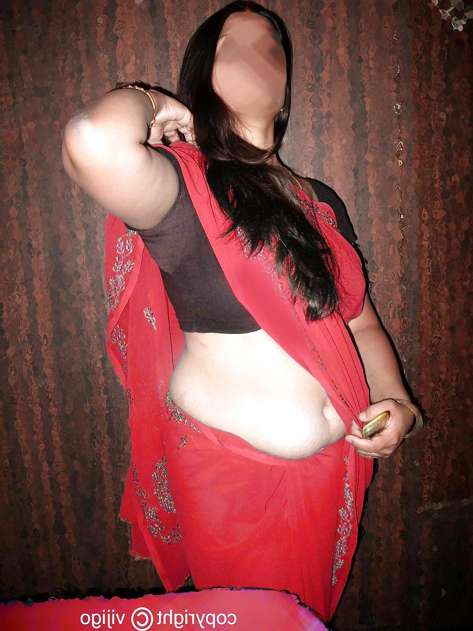25P My wife seema in red sari