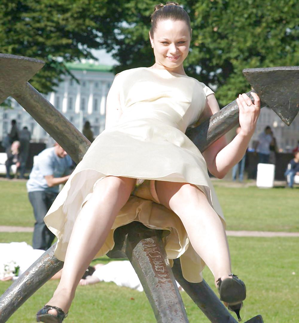 25P Public upskirt of russian girl at party (Camaster)