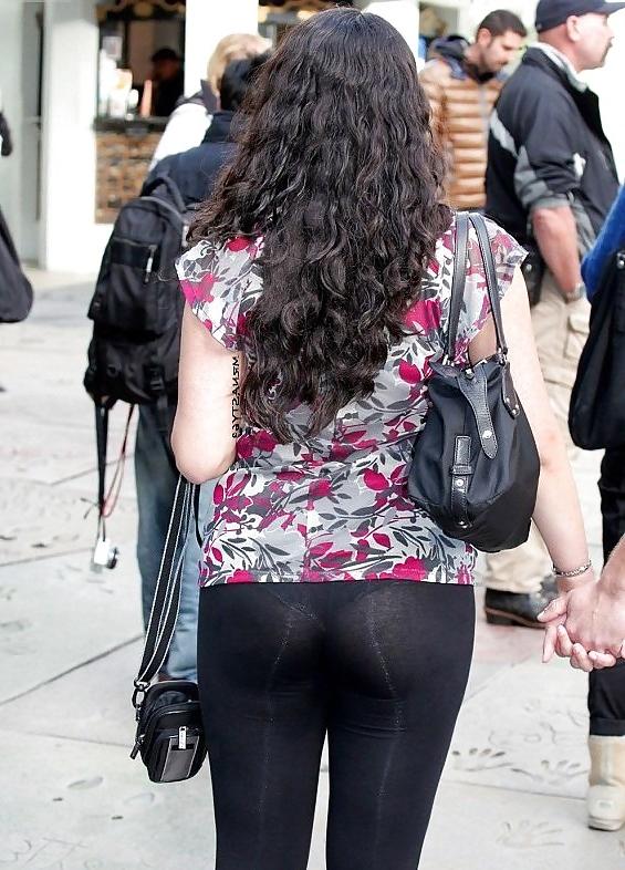 25P Candid Wives In See Thru In Public 2