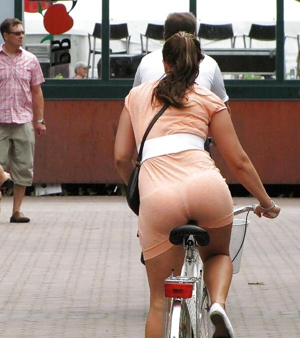25P Candid Wives In See Thru In Public 2