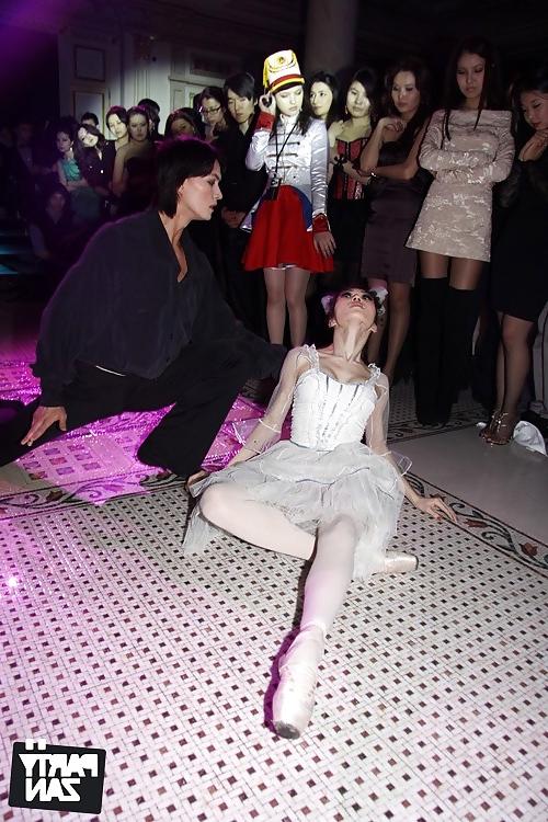 20P Asian Kazakh girls party