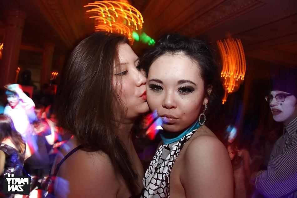 20P Asian Kazakh girls party