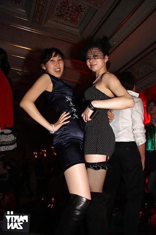 20P Asian Kazakh girls party