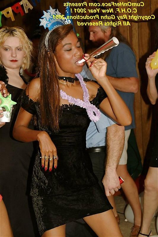 4P Cum on her black face pt 3
