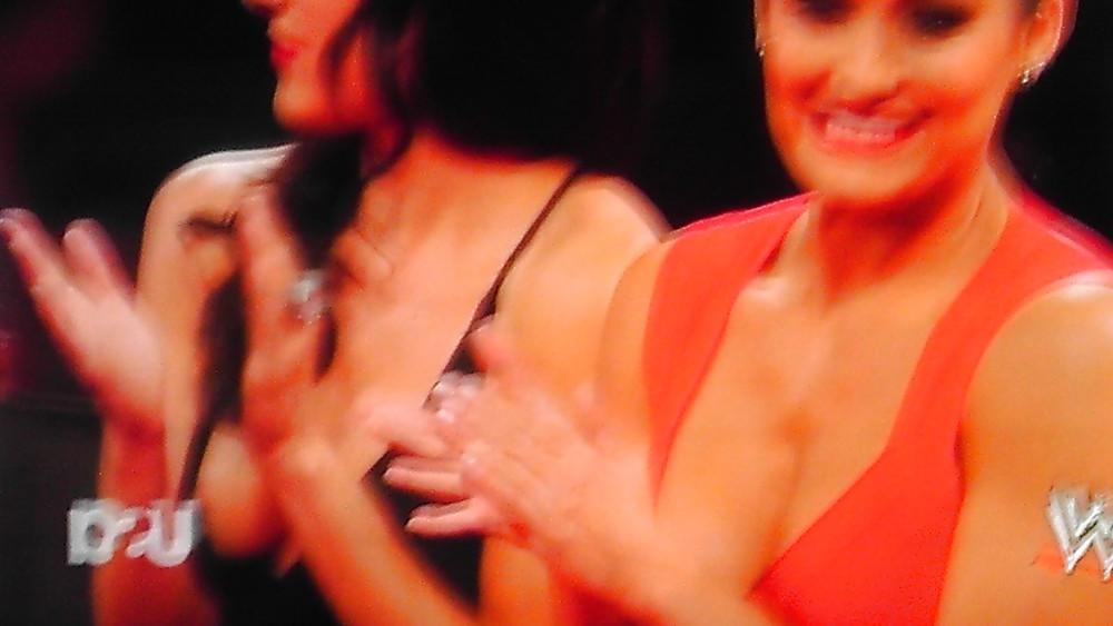 13P WWE Diva Brie Bella nip slip Monday Night Raw