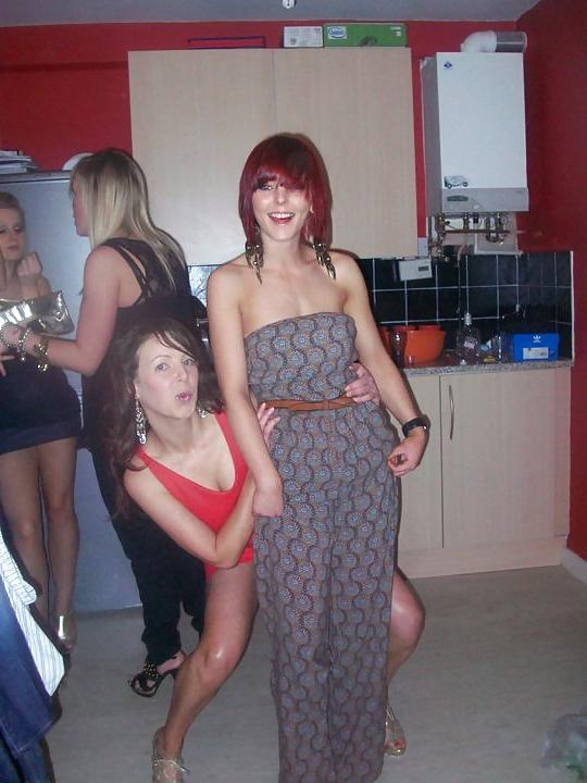 13P British Lady In Red From Leeds Do You No Her?