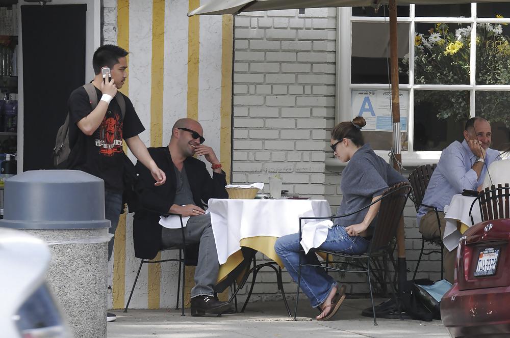 7P Kelly Brook Thong Slip at Prado Restaurant