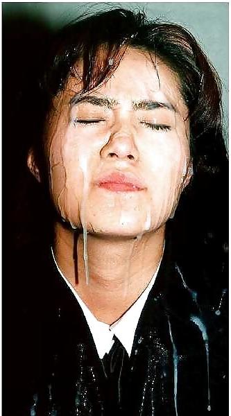 25P Messy Cumshots On Asian Girls' Faces & Clothes