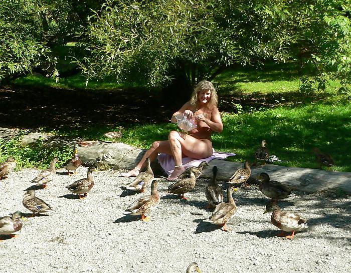 9P Feeding ducks