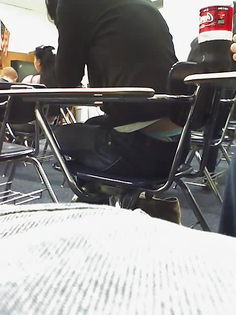 15P Upskirt in classroom