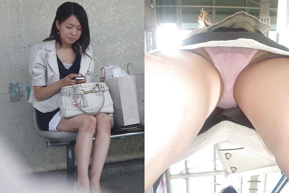 12P ASIAN UPSKIRT panties thongs public voyeur teen