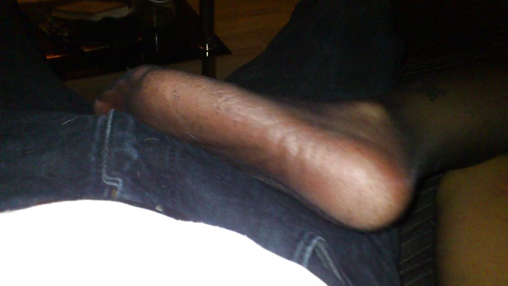 25P Wife in pantyhose home and in public and stockings at home
