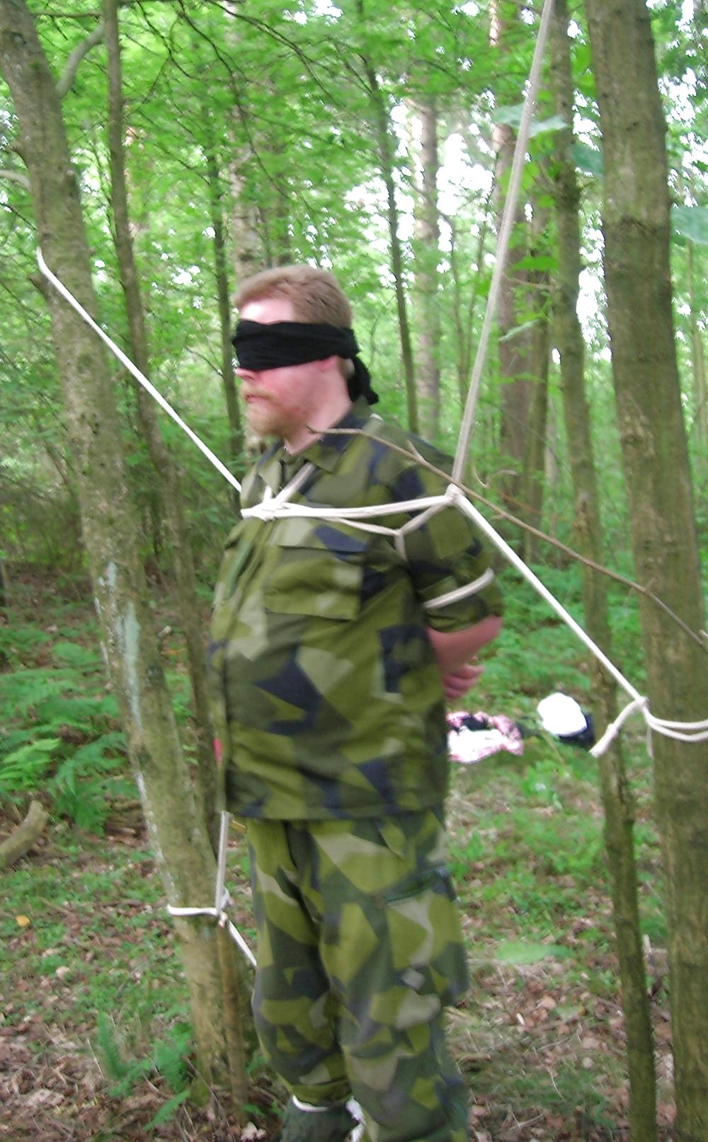 6P Bondage session in uniform