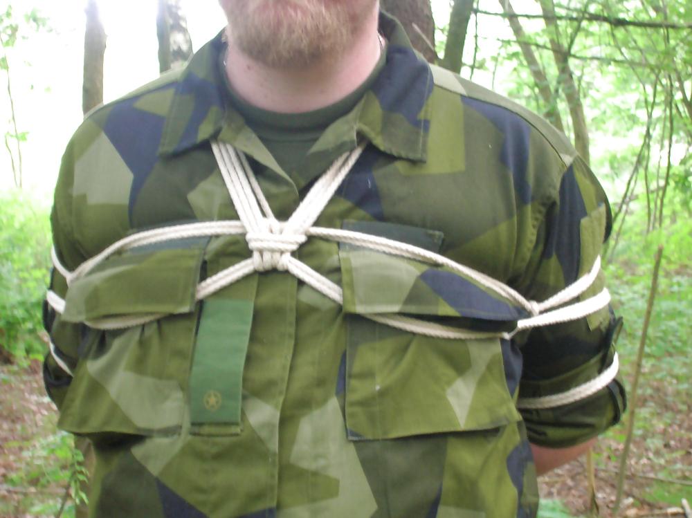 6P Bondage session in uniform