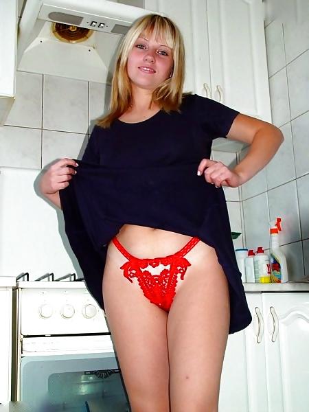 13P KEY - Kitchen 28  Red Panties