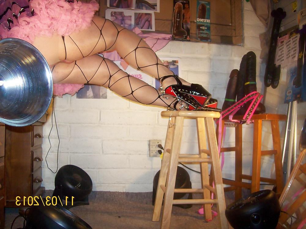 20P Tgirl BBC slut teases BBCs in her showgirl dancing outfit