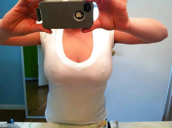 25P See thru tops and nipple poke