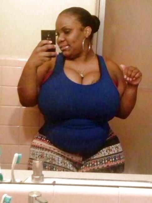 19P Big black boobs clothed