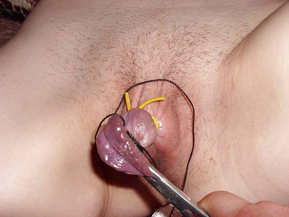 16P Large labia lips tied rope
