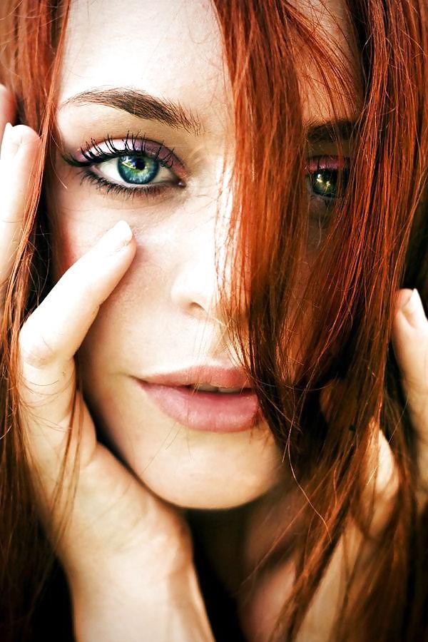 25P Redheads, red hair. Softcore beauties.