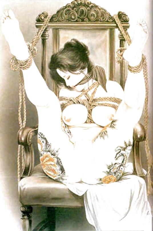 15P Drawings of Asian BDSM