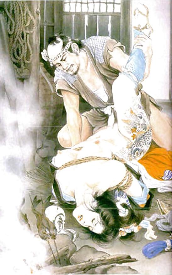 15P Drawings of Asian BDSM