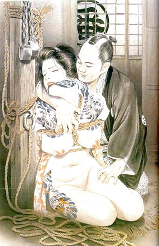 15P Drawings of Asian BDSM