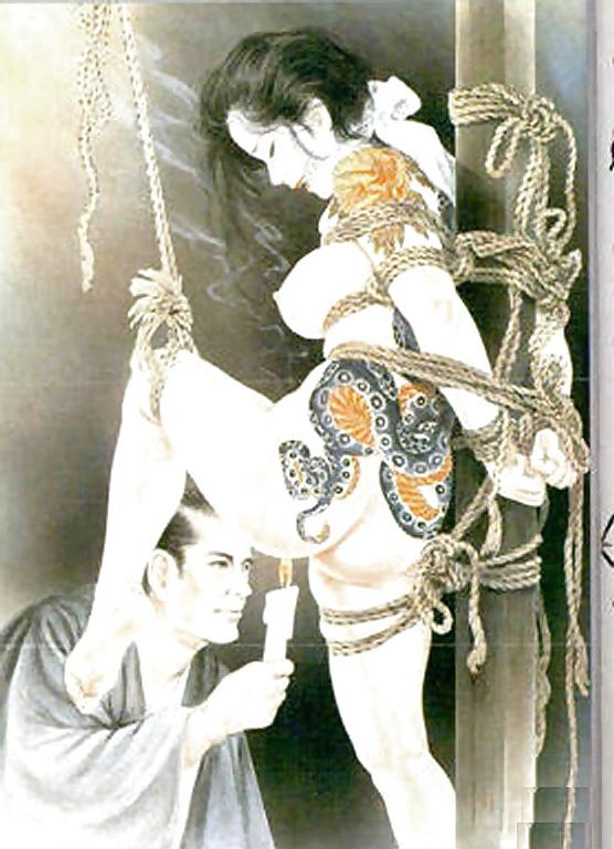 15P Drawings of Asian BDSM