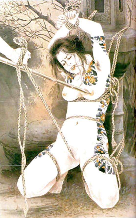 15P Drawings of Asian BDSM